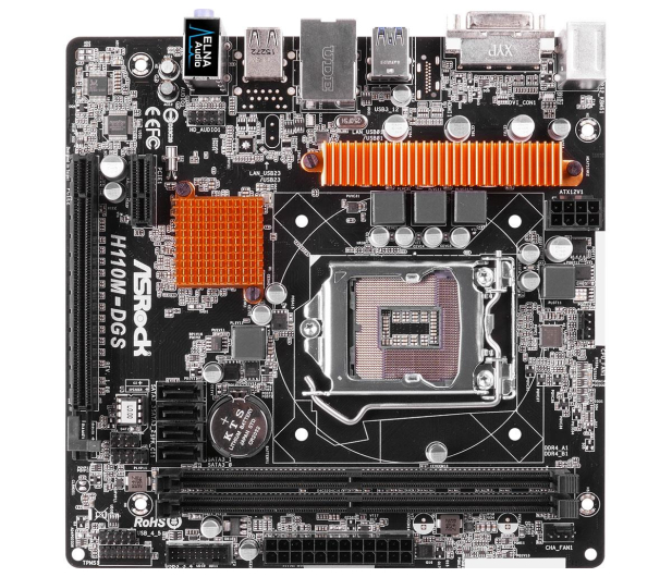 ASRock H110M-DGS (PCI-E DDR4) - 281089 - zdjęcie 4